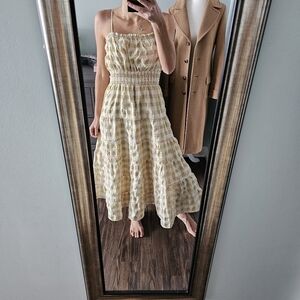 NEW Sweet en Forme Plaid Midi Dress